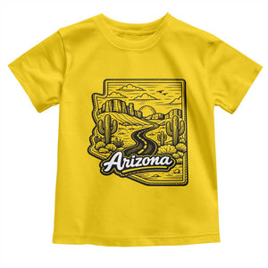 Vintage Arizona Pride Toddler T Shirt Cactus Desert Western Landscape TS12 Daisy Print Your Wear