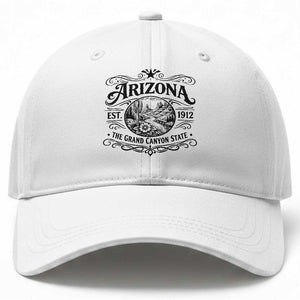 Arizona Desert Wanderlust Baseball Cap Vintage Grand Canyon State Est 1912 TS12 Print Your Wear