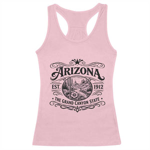 Arizona Desert Wanderlust Racerback Tank Top Vintage Grand Canyon State Est 1912 TS12 Light Pink Print Your Wear