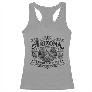 Arizona Desert Wanderlust Racerback Tank Top Vintage Grand Canyon State Est 1912 TS12 Sport Gray Print Your Wear