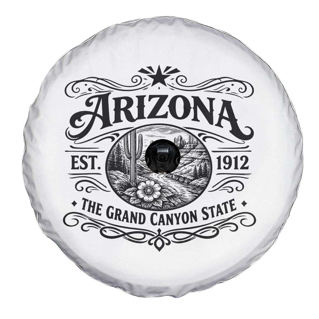 Arizona Desert Wanderlust Spare Tire Cover Vintage Grand Canyon State Est 1912 TS12 Print Your Wear