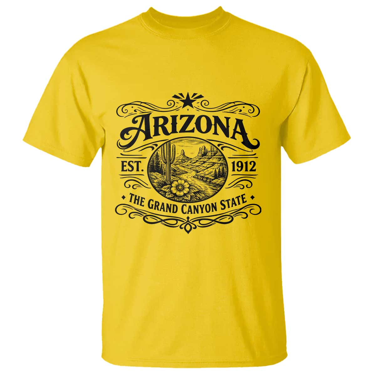 Arizona Desert Wanderlust T Shirt Vintage Grand Canyon State Est 1912 TS12 Daisy Print Your Wear