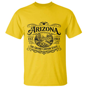 Arizona Desert Wanderlust T Shirt Vintage Grand Canyon State Est 1912 TS12 Daisy Print Your Wear
