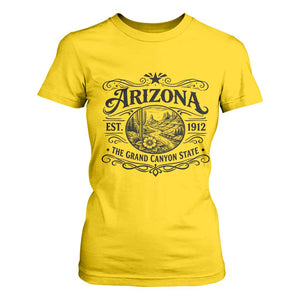 Arizona Desert Wanderlust T Shirt For Women Vintage Grand Canyon State Est 1912 TS12 Daisy Print Your Wear