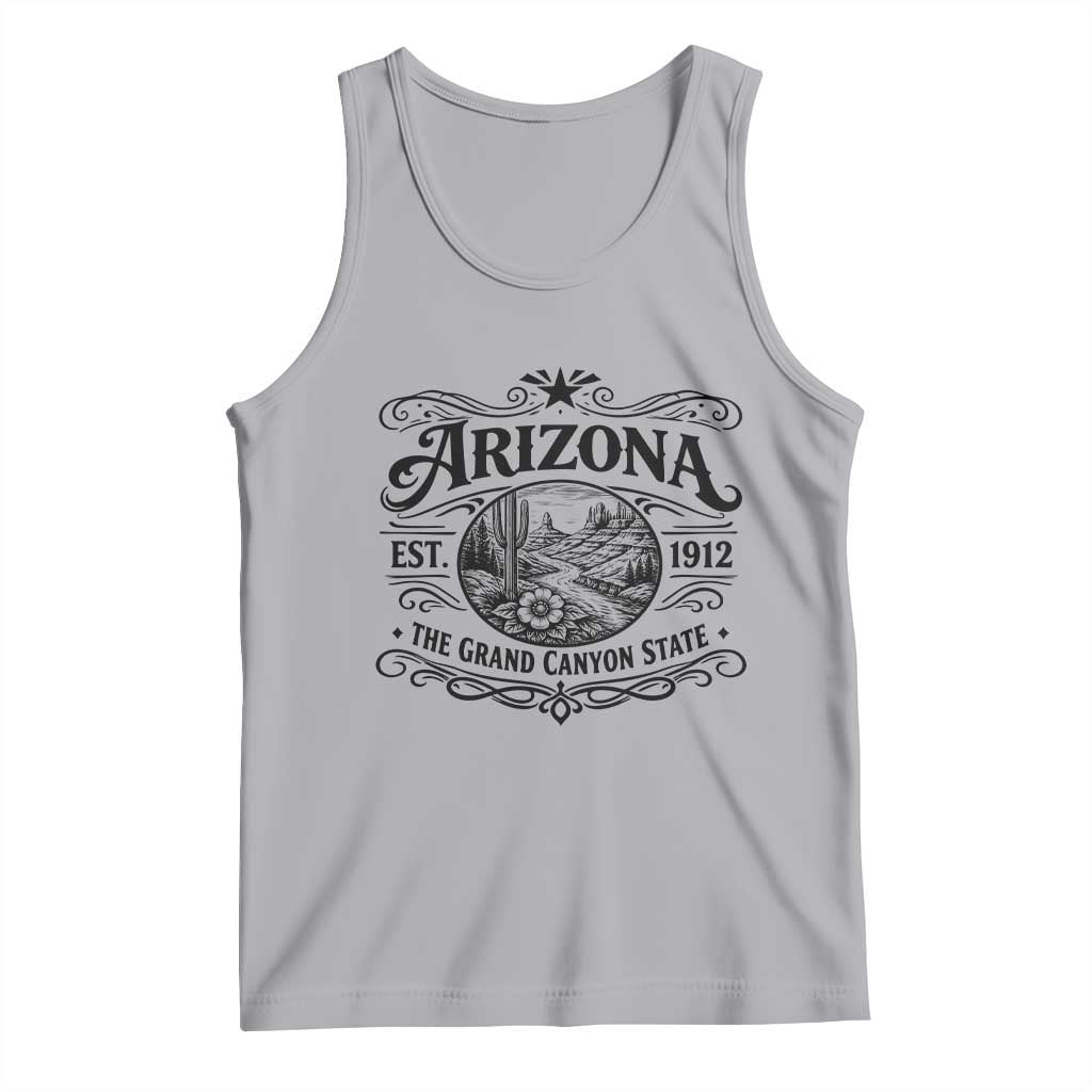 Arizona Desert Wanderlust Tank Top Vintage Grand Canyon State Est 1912 TS12 Athletic Heather Print Your Wear