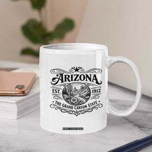 Arizona Desert Wanderlust Coffee Mug Vintage Grand Canyon State Est 1912 TS12 Print Your Wear