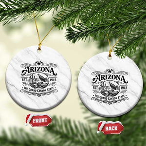 Vintage Arizona Cactus Desert Canyon Western 1912 Ceramic Ornament TS12 1pc White Marble Print Your Wear