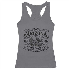 Vintage Arizona Cactus Desert Canyon Western 1912 Racerback Tank Top TS12 Charcoal Print Your Wear