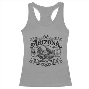 Vintage Arizona Cactus Desert Canyon Western 1912 Racerback Tank Top TS12 Sport Gray Print Your Wear