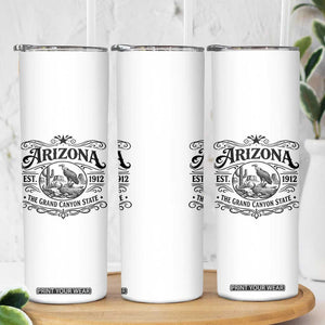 Vintage Arizona Cactus Desert Canyon Western 1912 Skinny Tumbler TS12 Print Your Wear