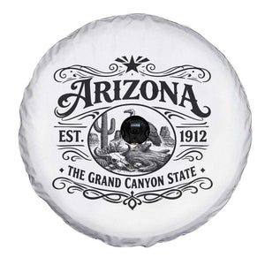 Vintage Arizona Cactus Desert Canyon Western 1912 Spare Tire Cover TS12 Print Your Wear