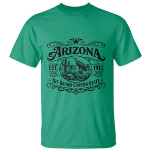 Vintage Arizona Cactus Desert Canyon Western 1912 T Shirt TS12 Irish Green Print Your Wear