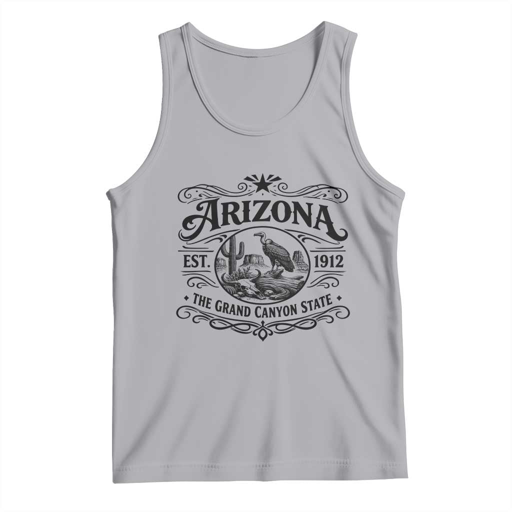 Vintage Arizona Cactus Desert Canyon Western 1912 Tank Top TS12 Athletic Heather Print Your Wear