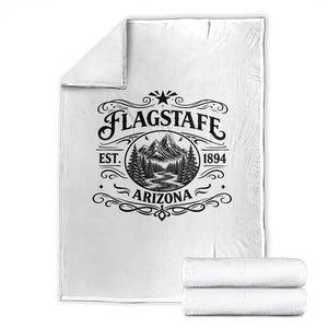 Vintage Flagstaff Landscape Adventure Throw Blanket Arizona Gift TS12 White Print Your Wear