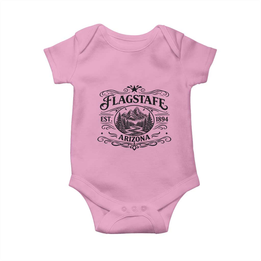 Vintage Flagstaff Landscape Adventure Baby Onesie Arizona Gift TS12 Light Pink Print Your Wear