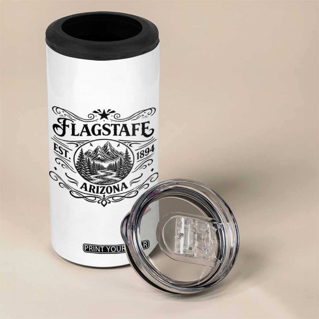 Vintage Flagstaff Landscape Adventure 4 in 1 Can Cooler Tumbler Arizona Gift TS12 Print Your Wear