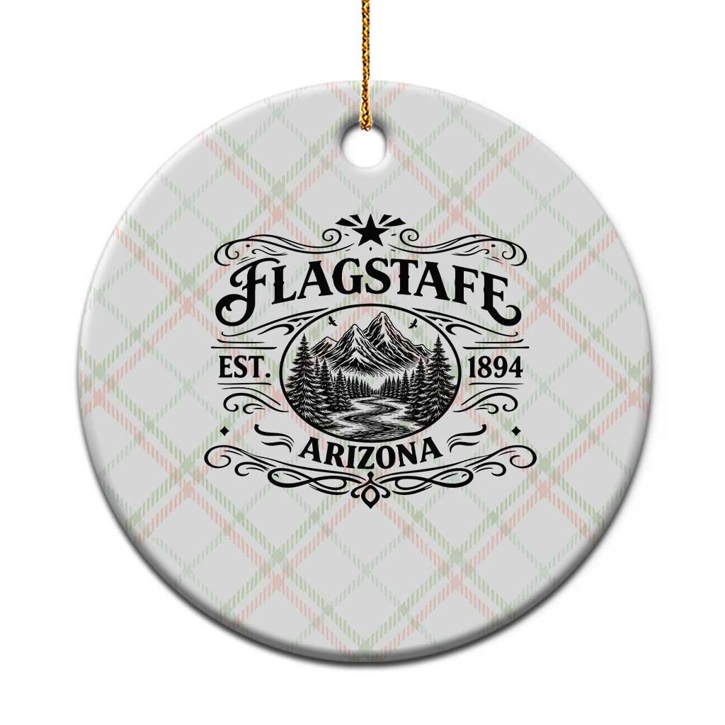 Vintage Flagstaff Landscape Adventure Ceramic Ornament Arizona Gift TS12 1pc Christmas Plaid Print Your Wear