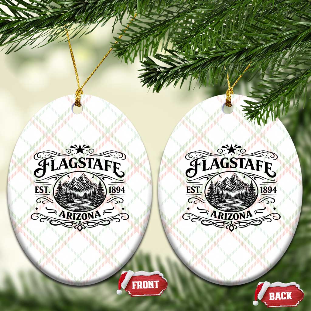 Vintage Flagstaff Landscape Adventure Ceramic Ornament Arizona Gift TS12 Print Your Wear