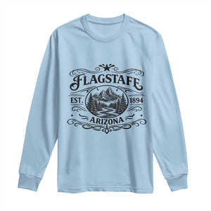 Vintage Flagstaff Landscape Adventure Long Sleeve Shirt Arizona Gift TS12 Light Blue Print Your Wear