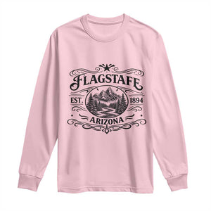 Vintage Flagstaff Landscape Adventure Long Sleeve Shirt Arizona Gift TS12 Light Pink Print Your Wear
