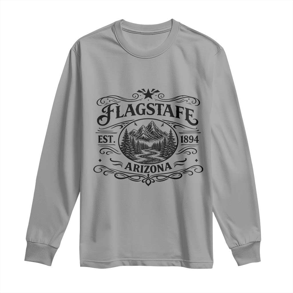 Vintage Flagstaff Landscape Adventure Long Sleeve Shirt Arizona Gift TS12 Sport Gray Print Your Wear