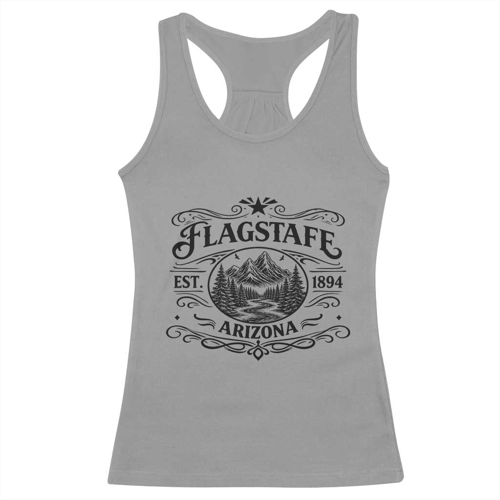 Vintage Flagstaff Landscape Adventure Racerback Tank Top Arizona Gift TS12 Sport Gray Print Your Wear