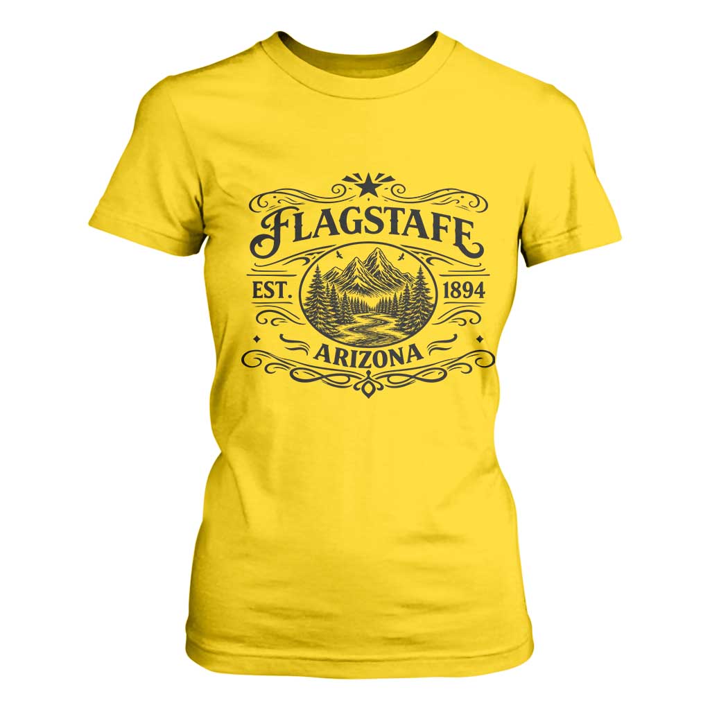 Vintage Flagstaff Landscape Adventure T Shirt For Women Arizona Gift TS12 Daisy Print Your Wear