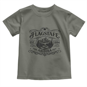 Vintage Flagstaff Landscape Adventure Toddler T Shirt Arizona Gift TS12 Military Green Print Your Wear