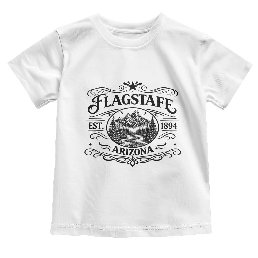 Vintage Flagstaff Landscape Adventure Toddler T Shirt Arizona Gift TS12 White Print Your Wear