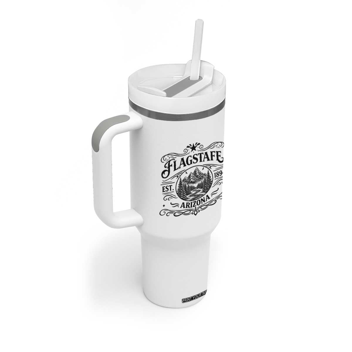 Vintage Flagstaff Landscape Adventure Tumbler With Handle Arizona Gift TS12 Print Your Wear