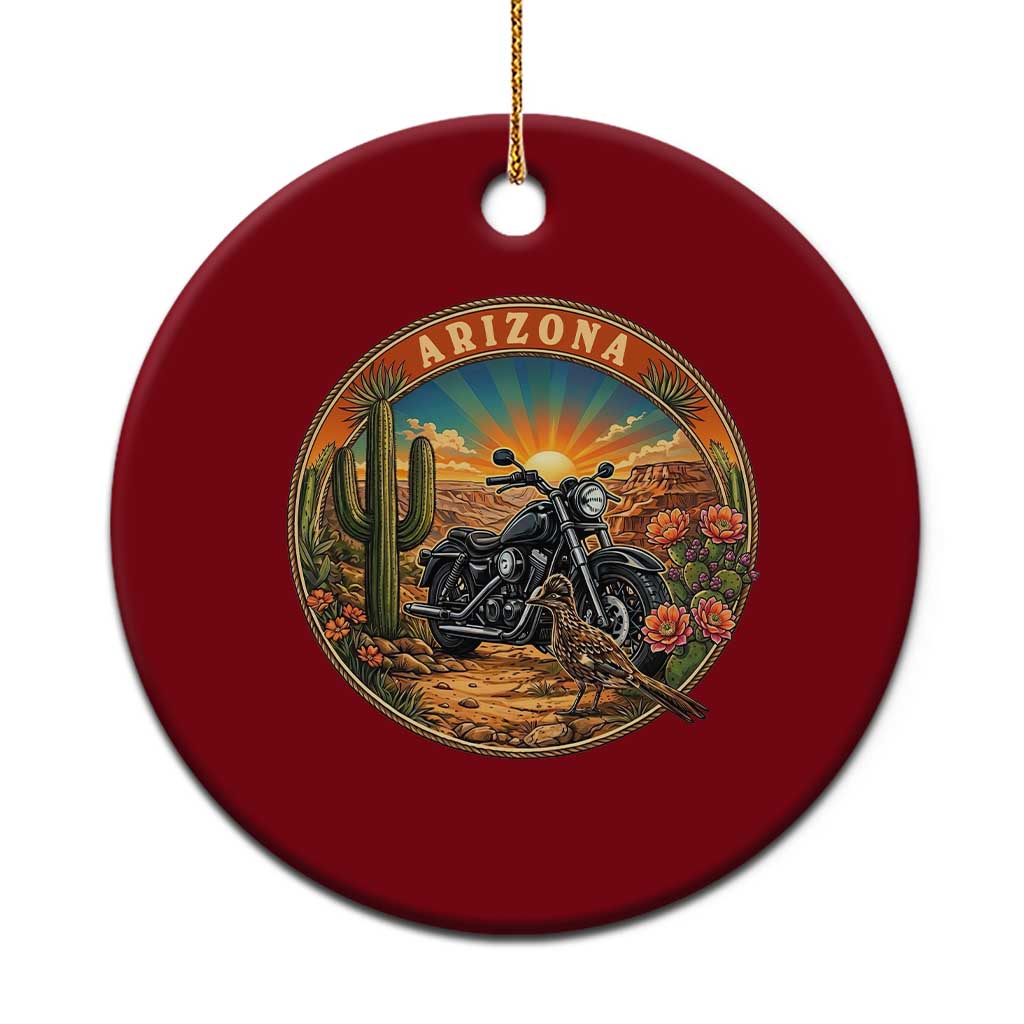 Arizona Pride Ceramic Ornament Adventure Scenic Journey Southwest USA TS12 1pc Red Print Your Wear