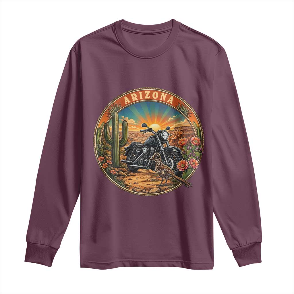 Arizona Pride Long Sleeve Shirt Adventure Scenic Journey Southwest USA TS12 Maroon Print Your Wear