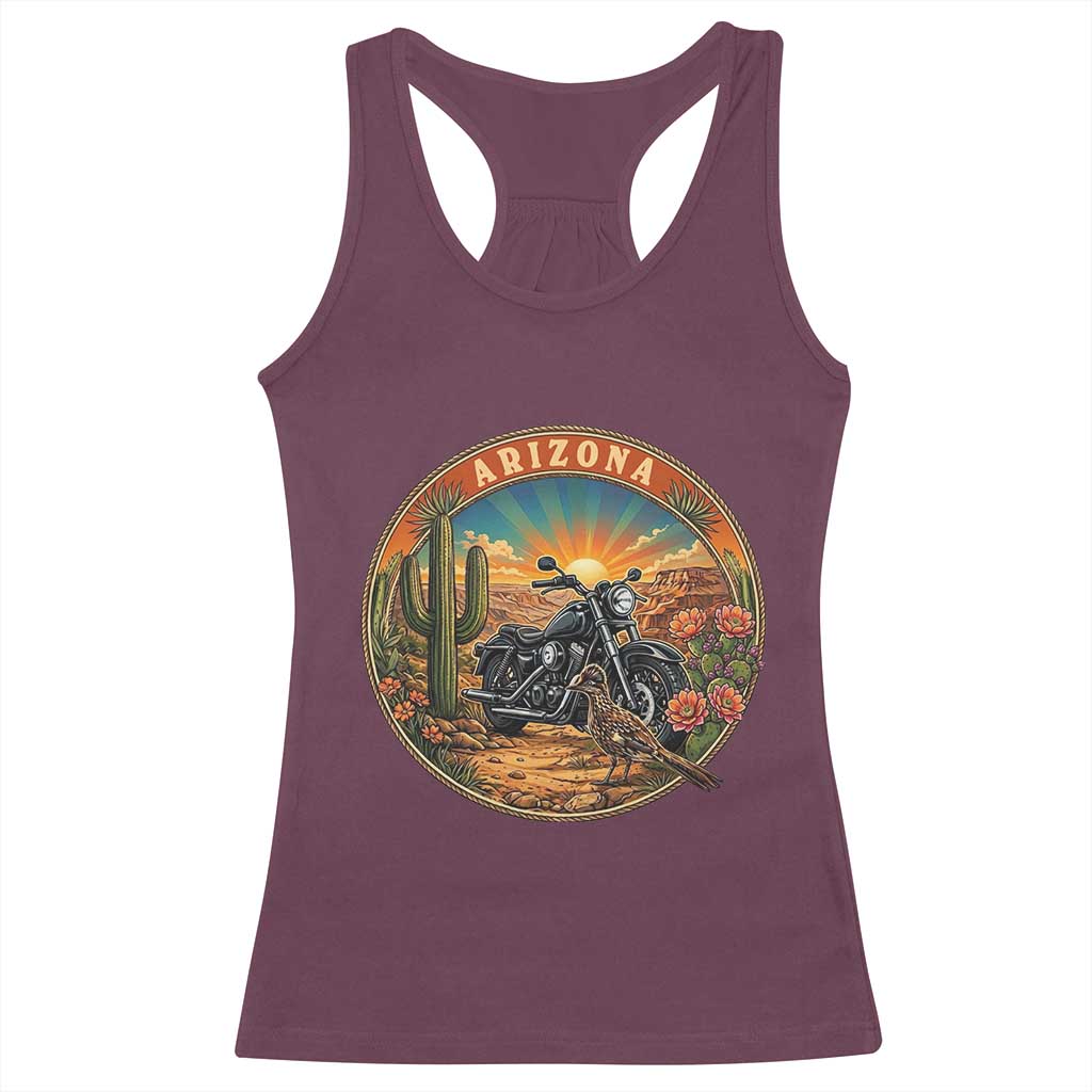 Arizona Pride Racerback Tank Top Adventure Scenic Journey Southwest USA TS12 Maroon Print Your Wear