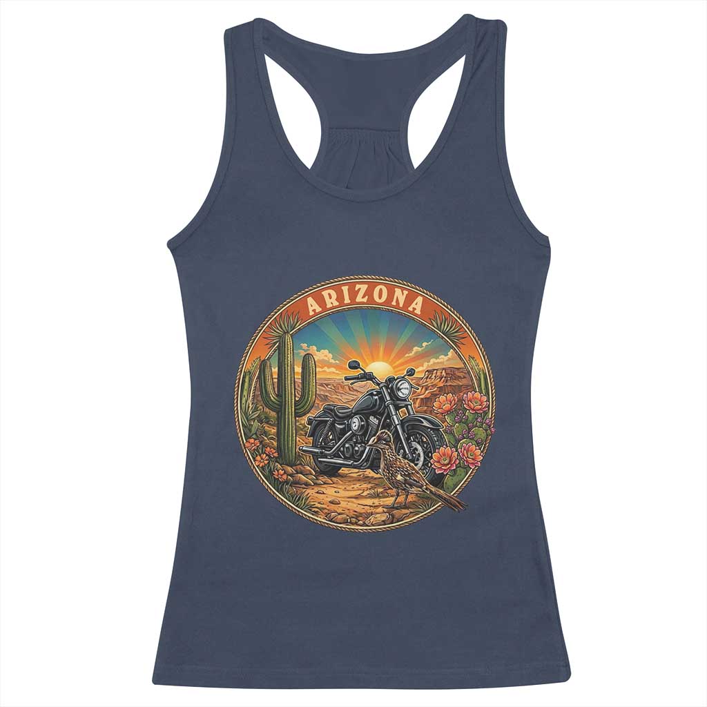 Arizona Pride Racerback Tank Top Adventure Scenic Journey Southwest USA TS12 Navy Print Your Wear