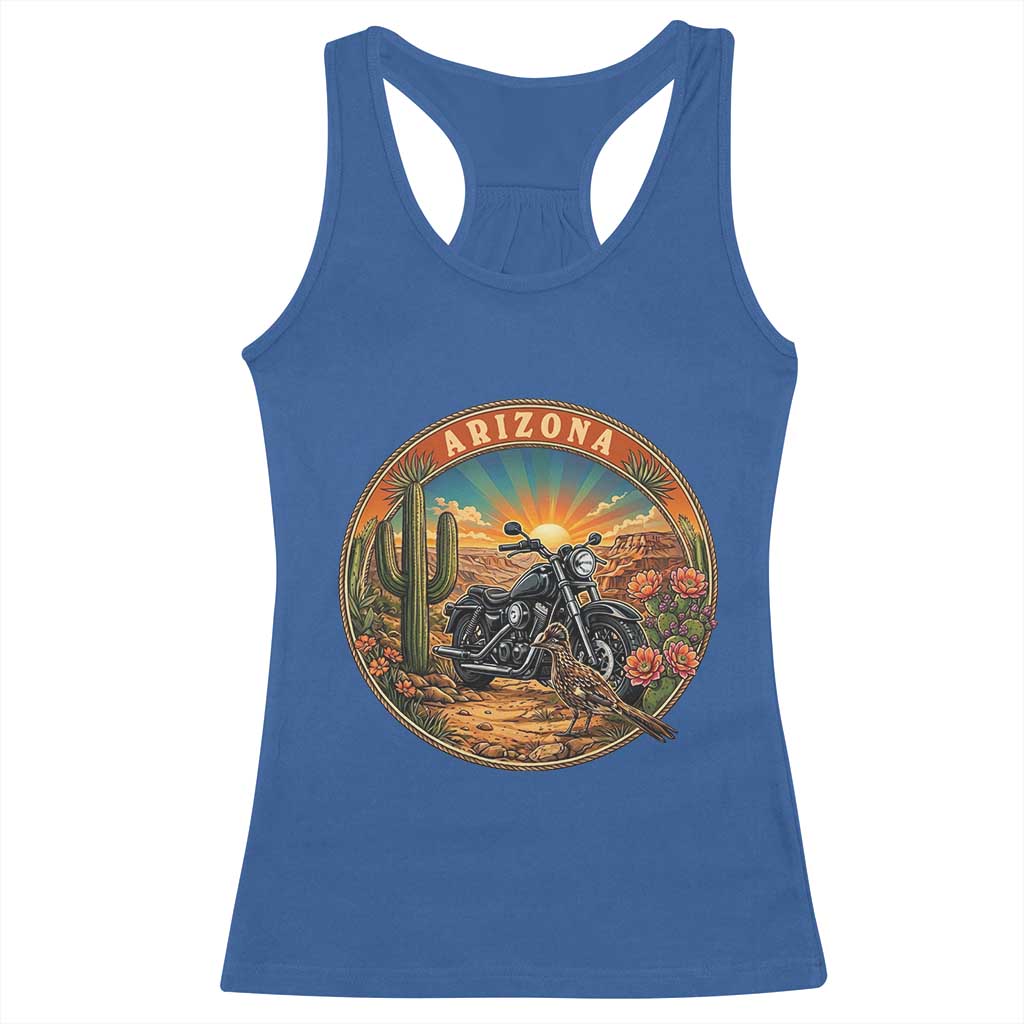 Arizona Pride Racerback Tank Top Adventure Scenic Journey Southwest USA TS12 Royal Blue Print Your Wear