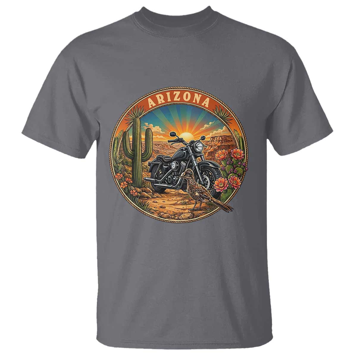 Arizona Pride T Shirt Adventure Scenic Journey Southwest USA TS12 Charcoal Print Your Wear