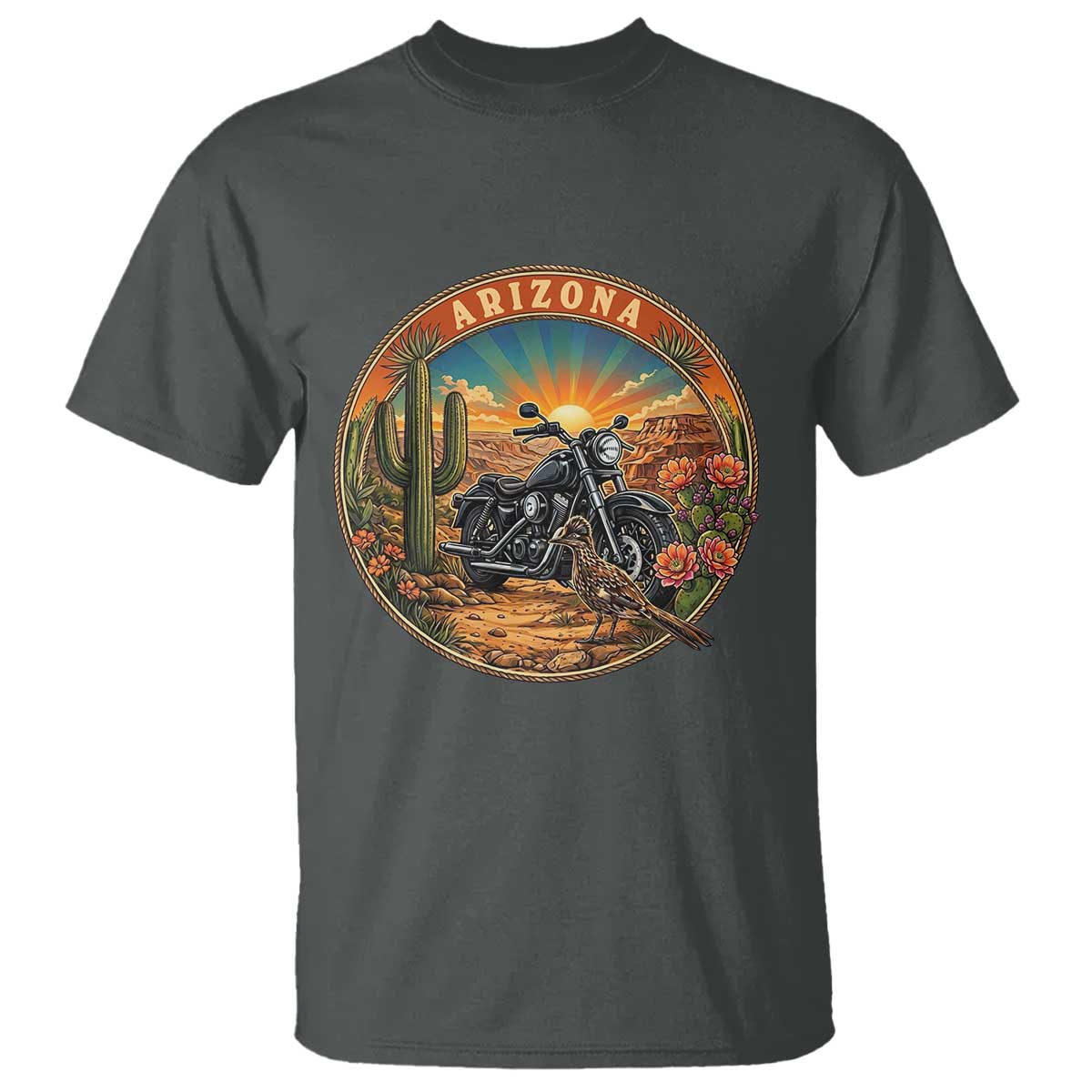 Arizona Pride T Shirt Adventure Scenic Journey Southwest USA TS12 Dark Heather Print Your Wear