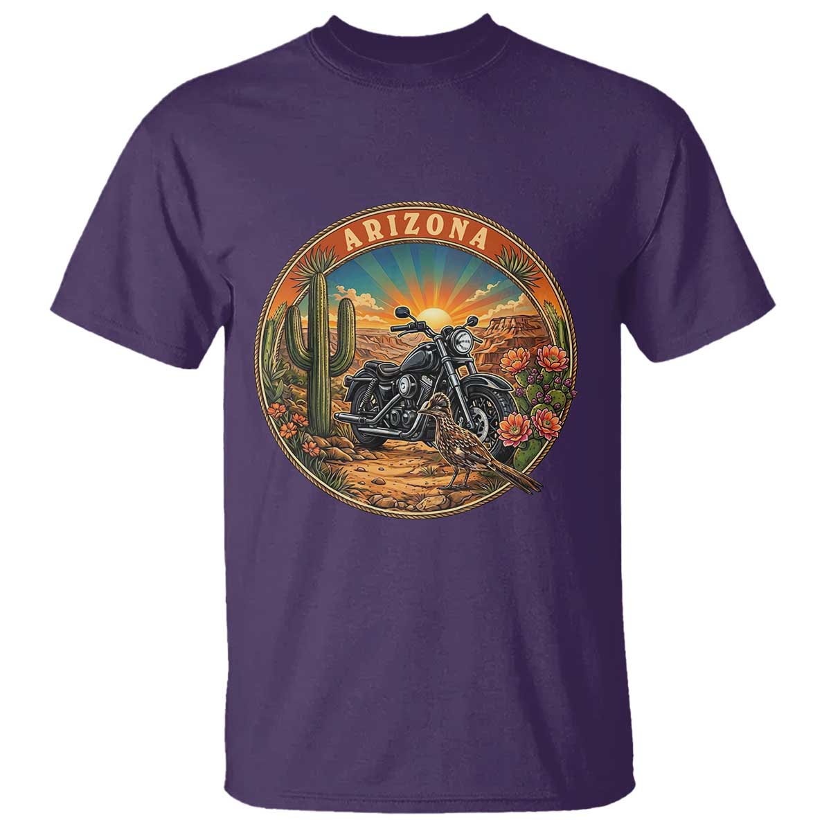 Arizona Pride T Shirt Adventure Scenic Journey Southwest USA TS12 Purple Print Your Wear