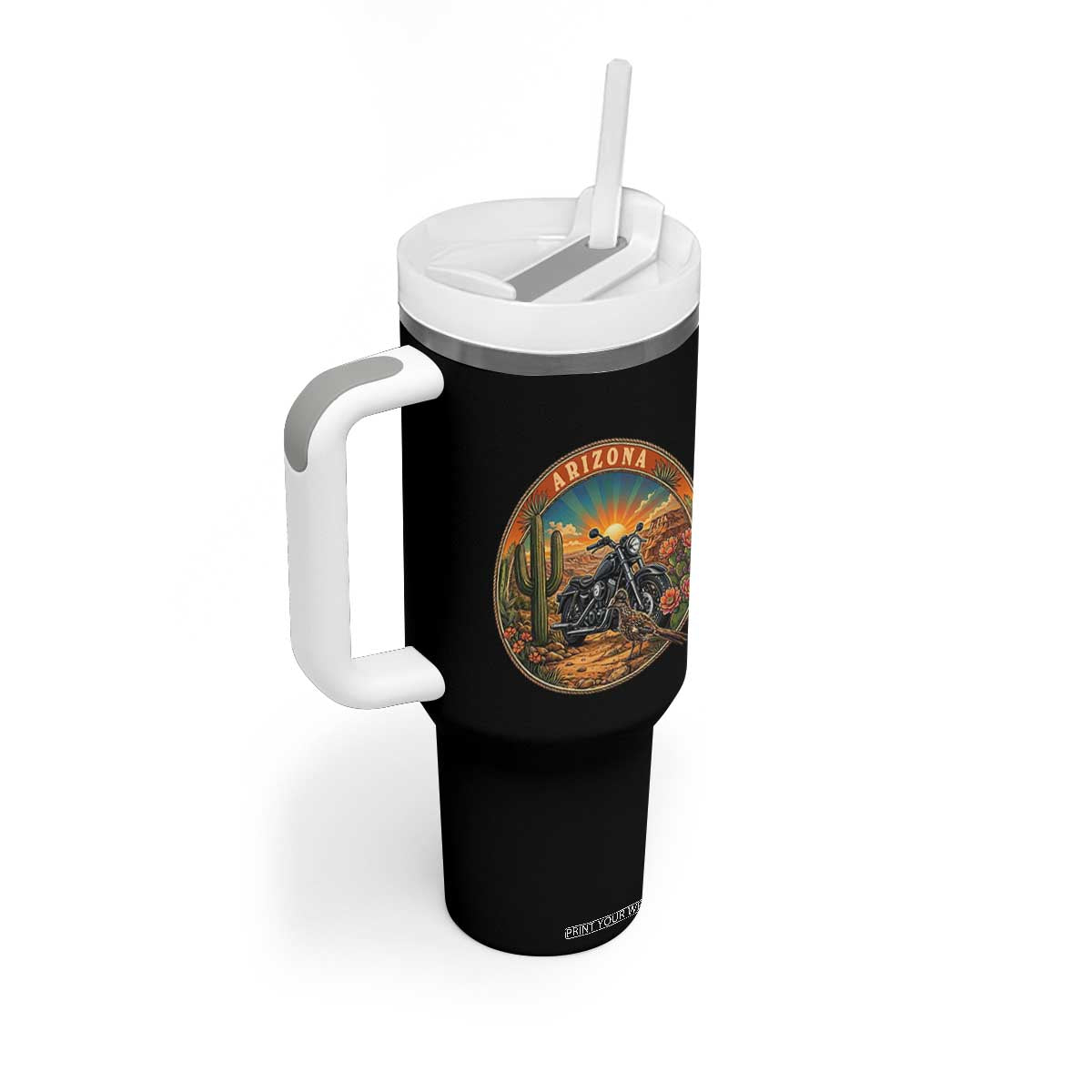 Arizona Pride Tumbler With Handle Adventure Scenic Journey Southwest USA TS12 Print Your Wear