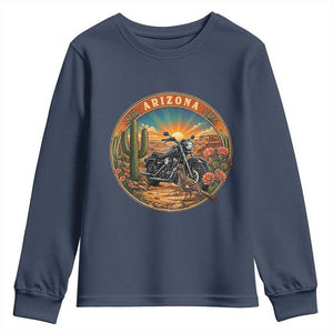 Arizona Pride Youth Sweatshirt Adventure Scenic Journey Southwest USA TS12 Navy Print Your Wear