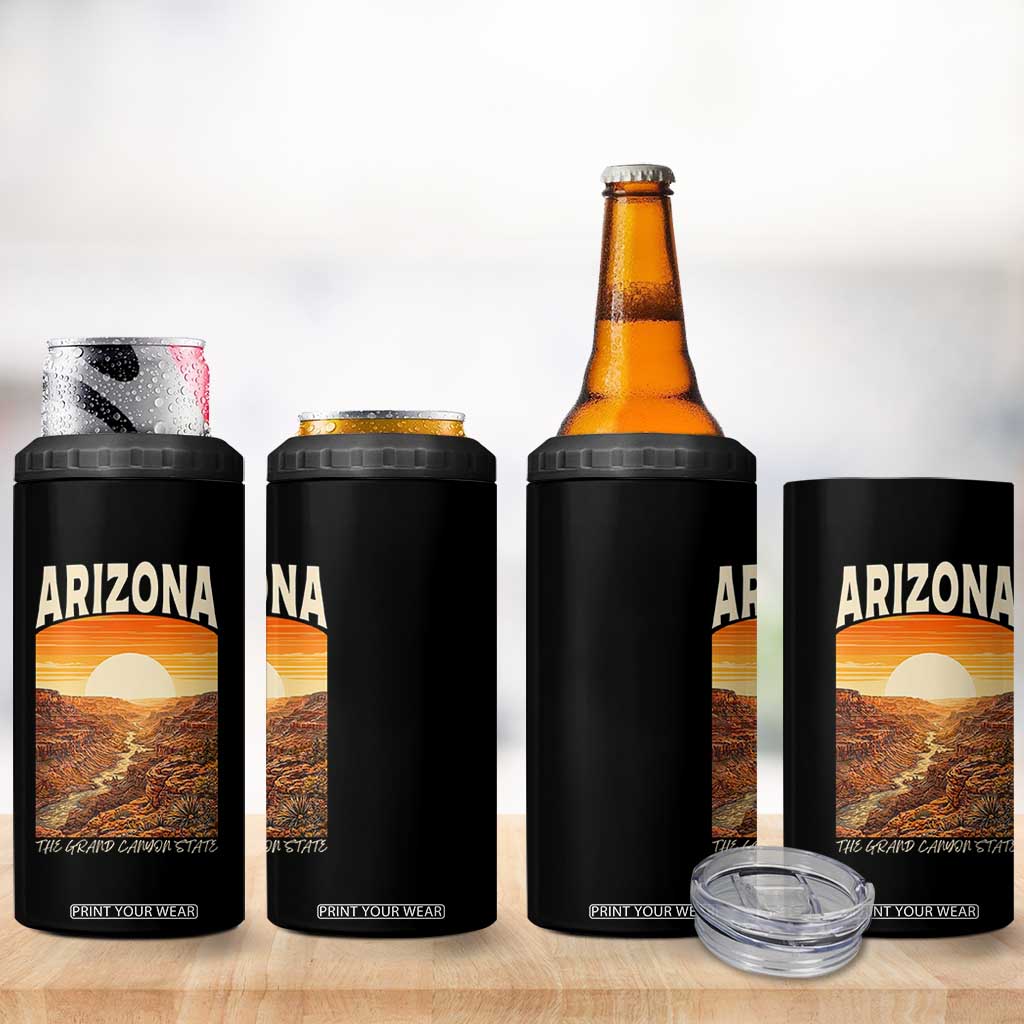 Arizona Souvenir Grand Canyon State 4 in 1 Can Cooler Tumbler Saguaro Cactus Road Trip TS12 Print Your Wear