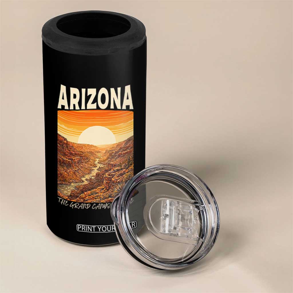 Arizona Souvenir Grand Canyon State 4 in 1 Can Cooler Tumbler Saguaro Cactus Road Trip TS12 Print Your Wear