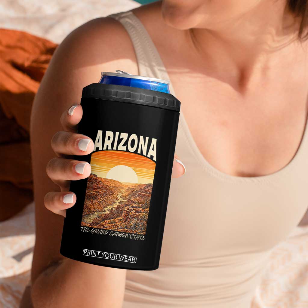 Arizona Souvenir Grand Canyon State 4 in 1 Can Cooler Tumbler Saguaro Cactus Road Trip TS12 Print Your Wear