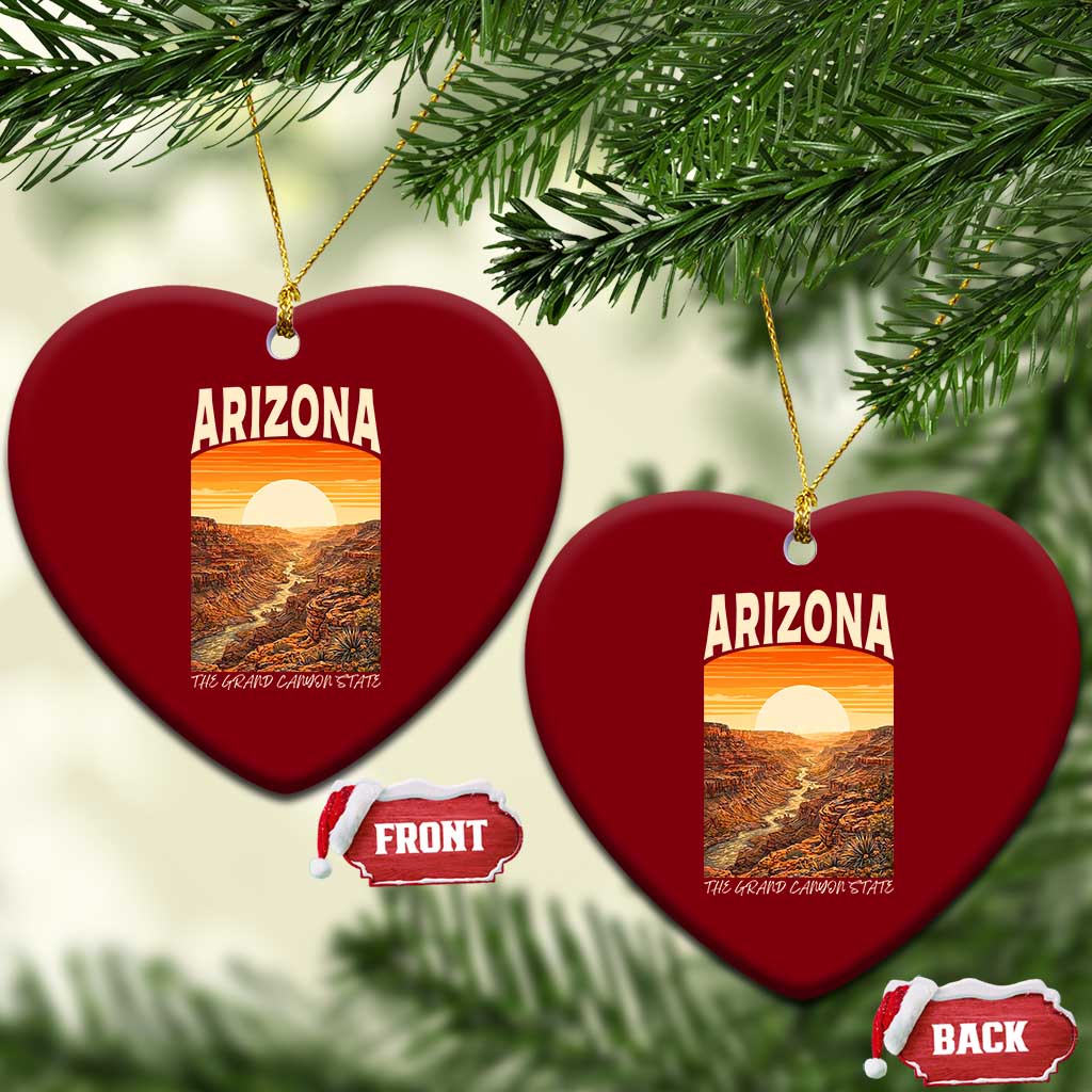 Arizona Souvenir Grand Canyon State Ceramic Ornament Saguaro Cactus Road Trip TS12 Print Your Wear
