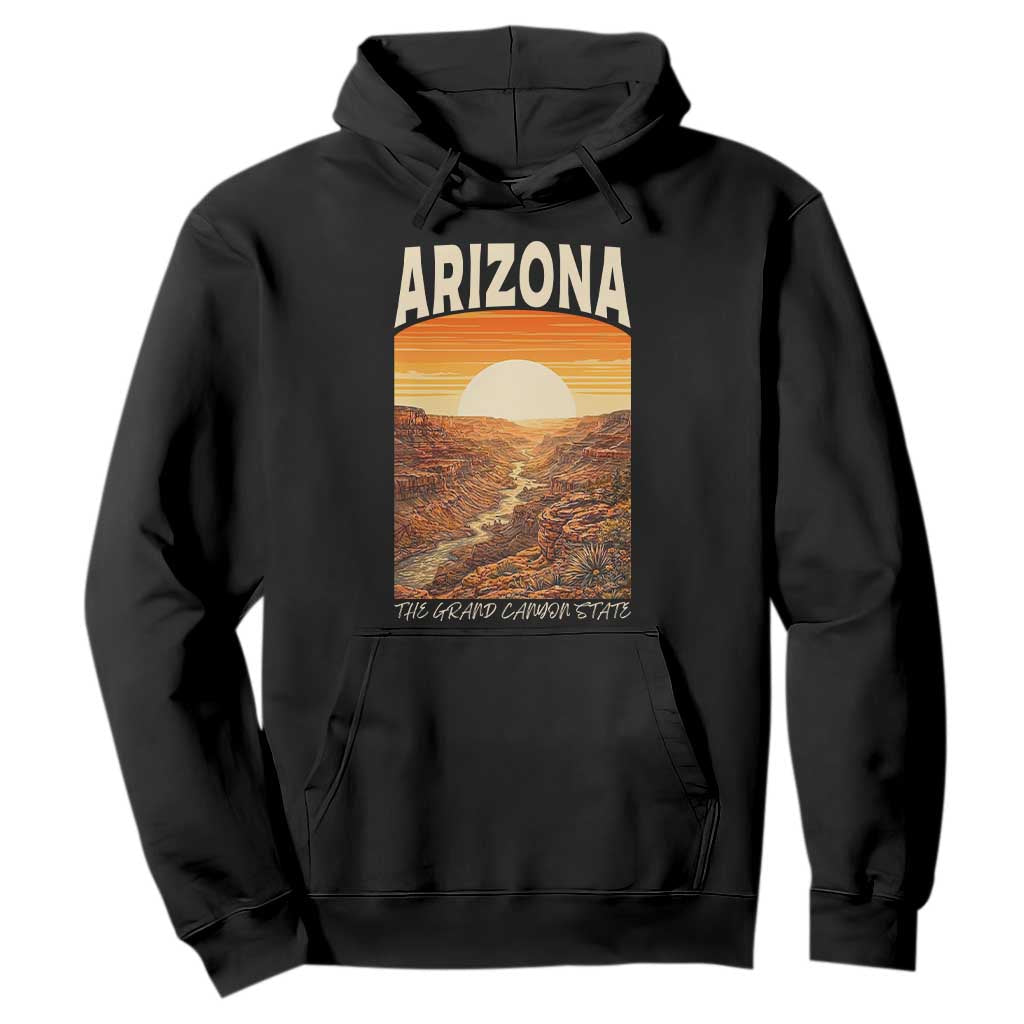 Arizona Souvenir Grand Canyon State Hoodie Saguaro Cactus Road Trip TS12 Black Print Your Wear