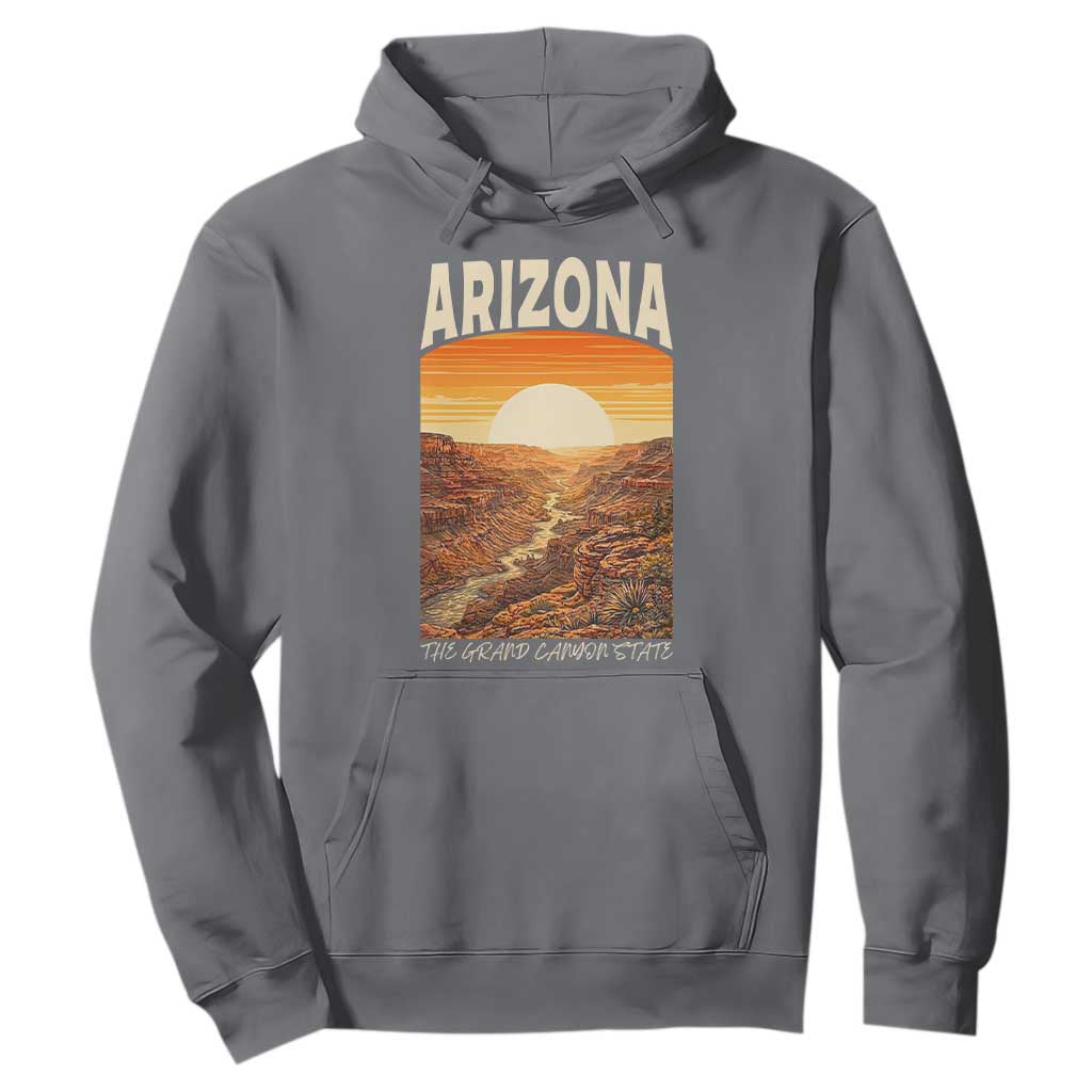 Arizona Souvenir Grand Canyon State Hoodie Saguaro Cactus Road Trip TS12 Charcoal Print Your Wear