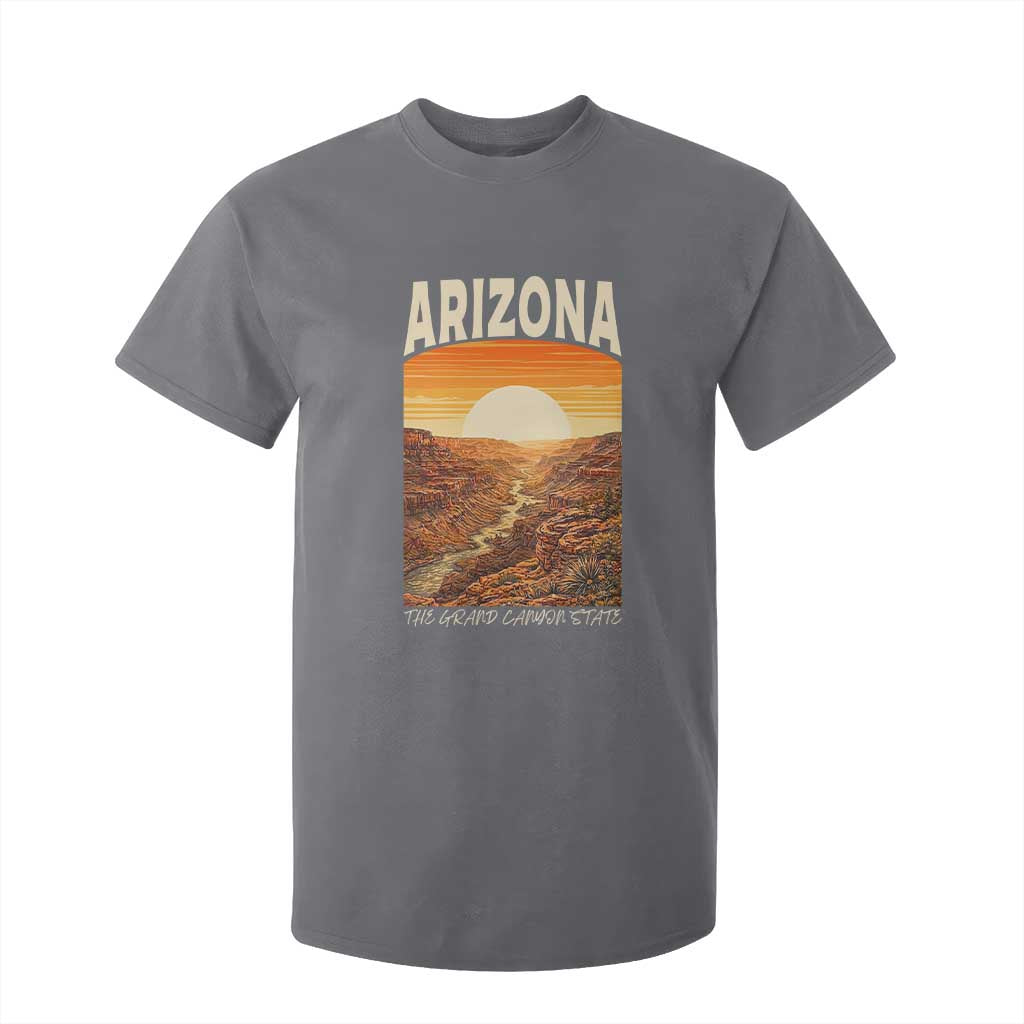 Arizona Souvenir Grand Canyon State T Shirt For Kid Saguaro Cactus Road Trip TS12 Charcoal Print Your Wear