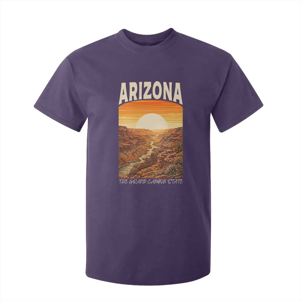 Arizona Souvenir Grand Canyon State T Shirt For Kid Saguaro Cactus Road Trip TS12 Purple Print Your Wear