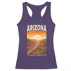 Arizona Souvenir Grand Canyon State Racerback Tank Top Saguaro Cactus Road Trip TS12 Purple Print Your Wear