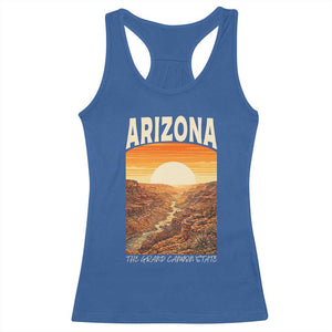 Arizona Souvenir Grand Canyon State Racerback Tank Top Saguaro Cactus Road Trip TS12 Royal Blue Print Your Wear